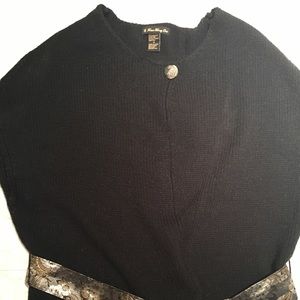 Black kimono sweater